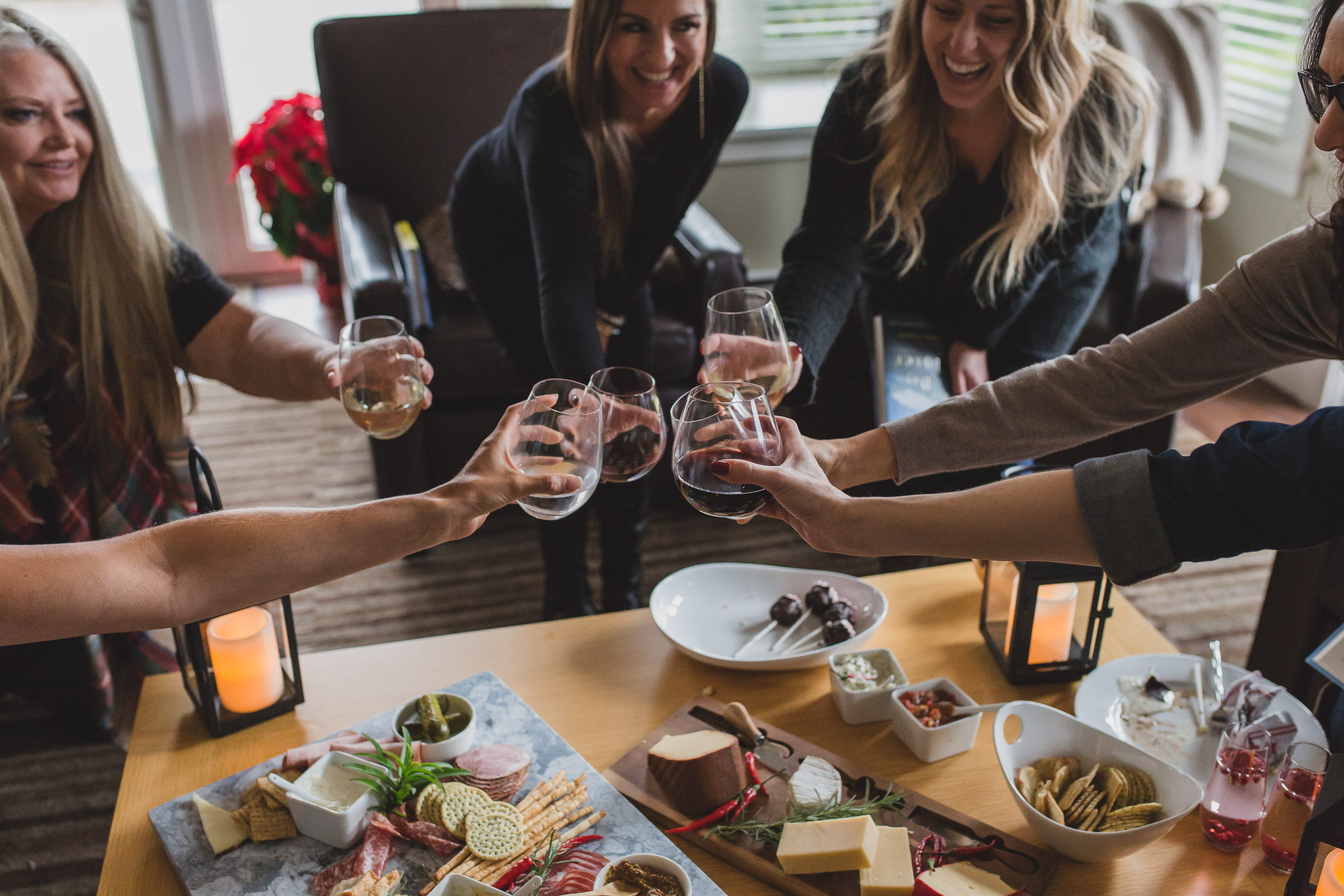 ladies cheers drinks corporate event photography Vancouver